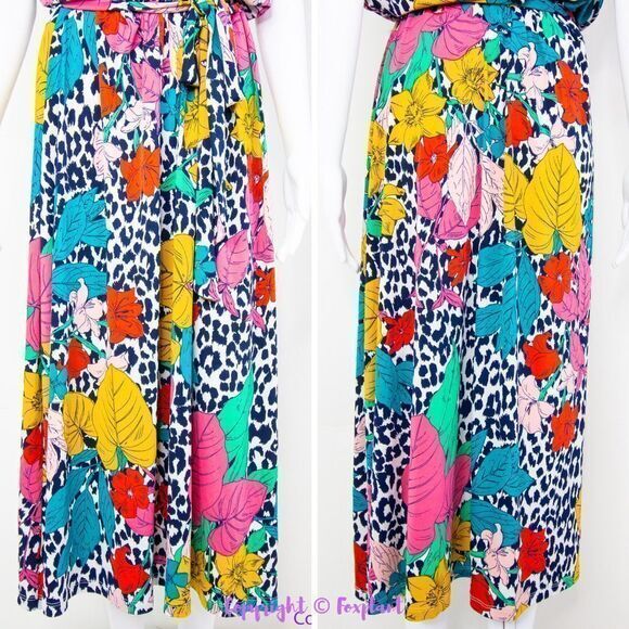 NEW Leota Wild Tropics‎ Justine Sleeveless Faux Wrap Dress, 2X - Picture 5 of 16